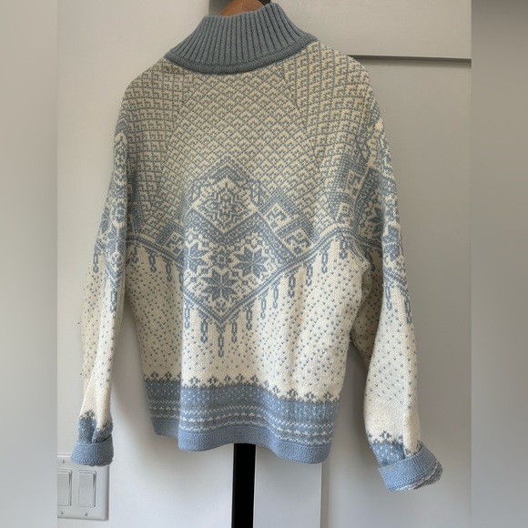 Levandi Norwegian 100% wool vintage ski sweater - Picture 3 of 15